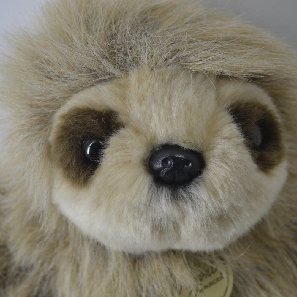 Miyoni by Aurora Sloth plush brown faux fur Stuffed Animal - Picture 4 of 13